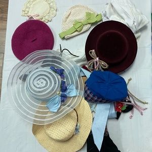 American Girl meet hats set of 8